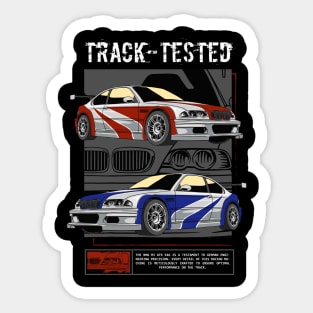 Track Tested GTR E46 Sticker